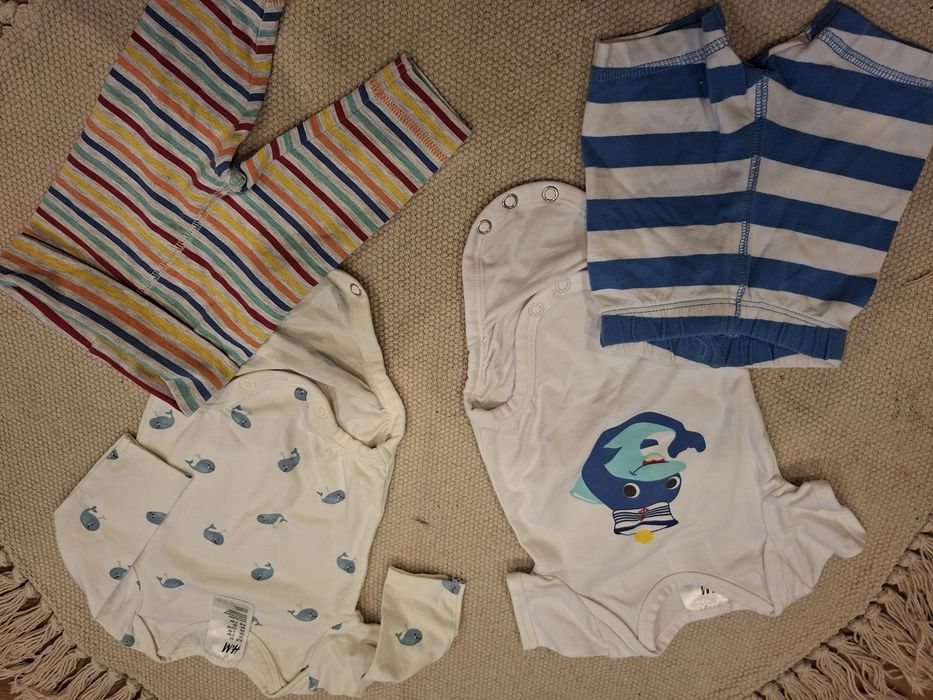 Paczka ubranek dla chłopca 50-56cm, h&m, smyk.