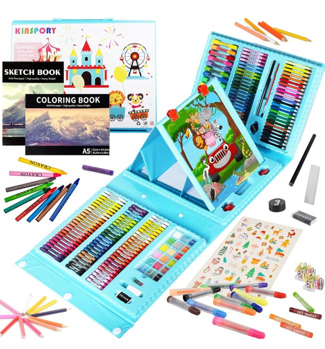 KINSPORY Zestaw artystyczny dla dzieci 290 sztuk