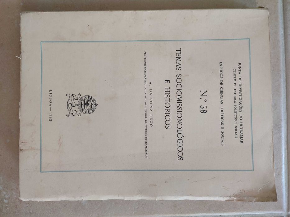 Textos Sociomissionológicos e Históricos - A. da Silva Rego -Junta Investigação Ultramar