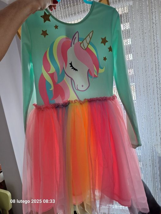 Sukienka motylek wróżka przebranie bal H&M 134/140