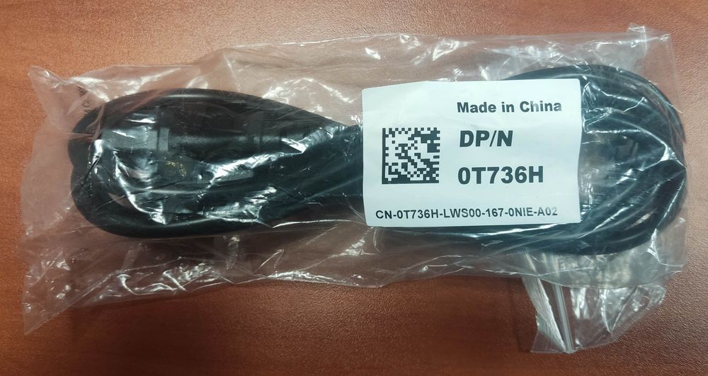 Кабелі Dell POWER CORD (0T736H)  C13-C14 1,8 m