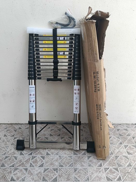 Escada telescópica de 6 m