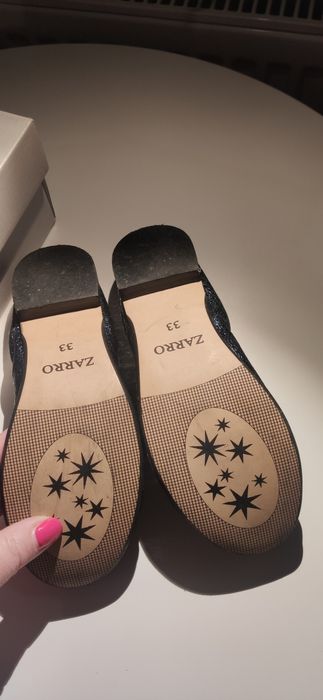 Baleriny eleganckie w rozmiarze 33 zarro