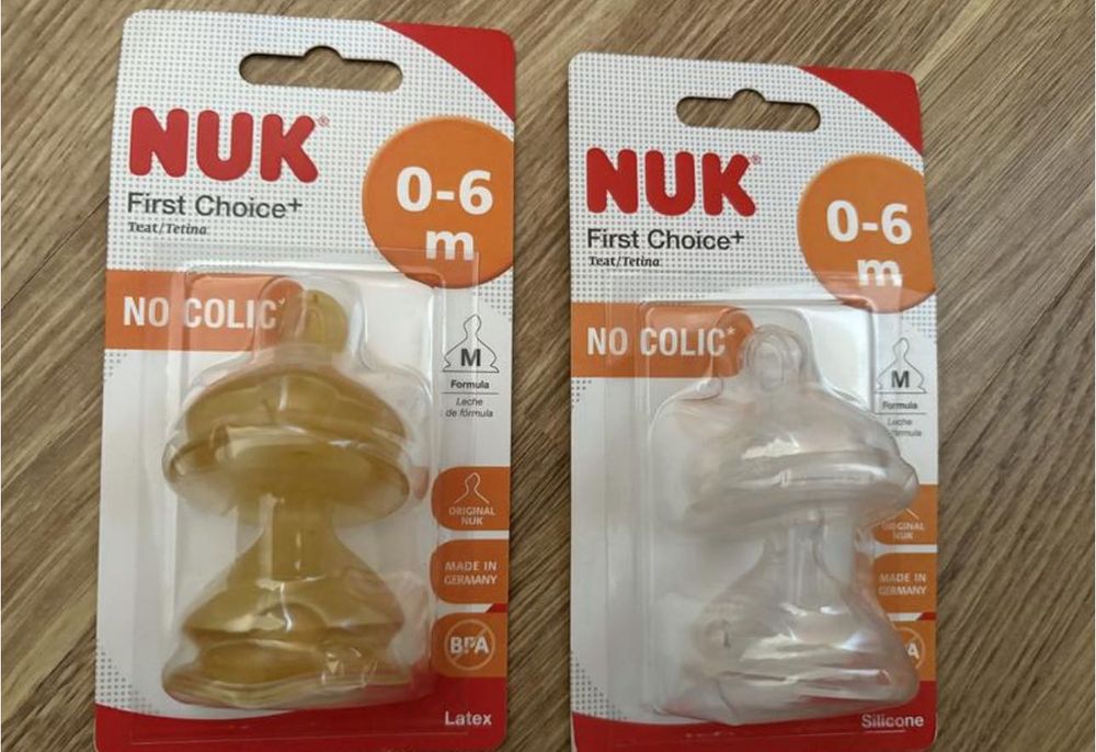 Новые сменные насадки Nuk соски на поильники бутылочки пляшечки змінні