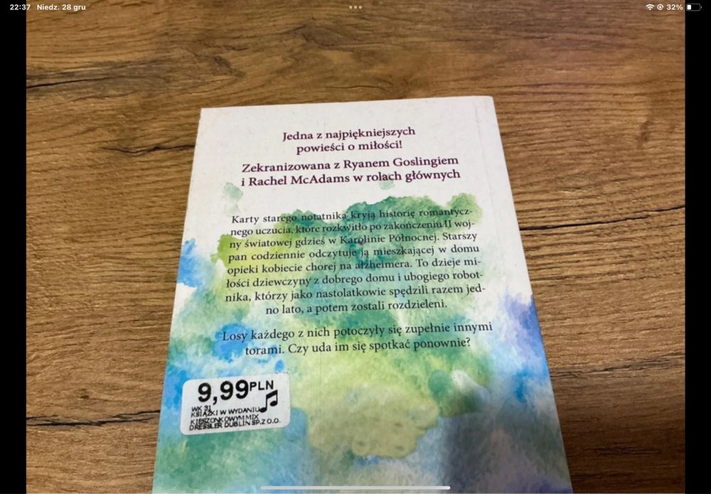 Nicholas Sparks – Pamiętnik | bestseller | wzruszająca powieść