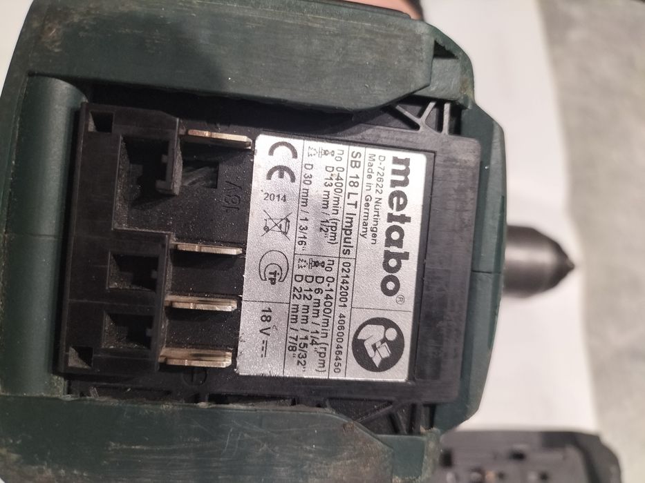Wkrętarka z udarem Metabo LTX z 2 akumulatorami  1,5 Ah