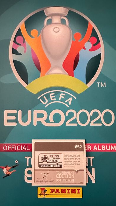 Euro Tournament Edition 2020 naklejka nr 652 Cristiano Ronaldo PANINI