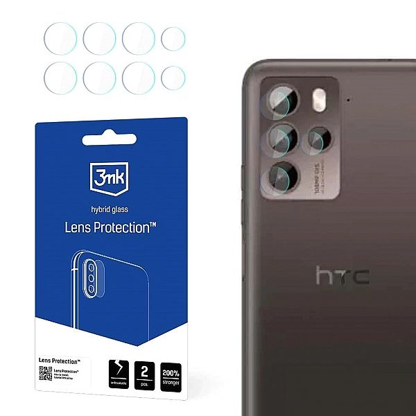 Szkło na aparat 3mk Lens Protection™ hybrydowe na HTC U23 Pro