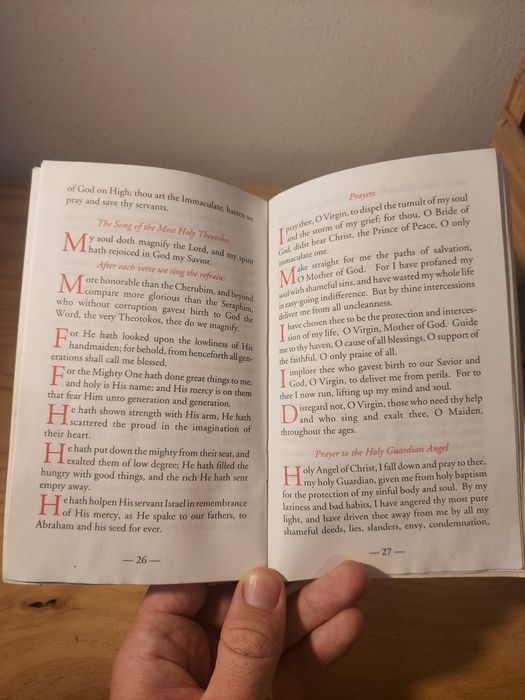 Livro "Selected Orthodox Prayers" – como novo