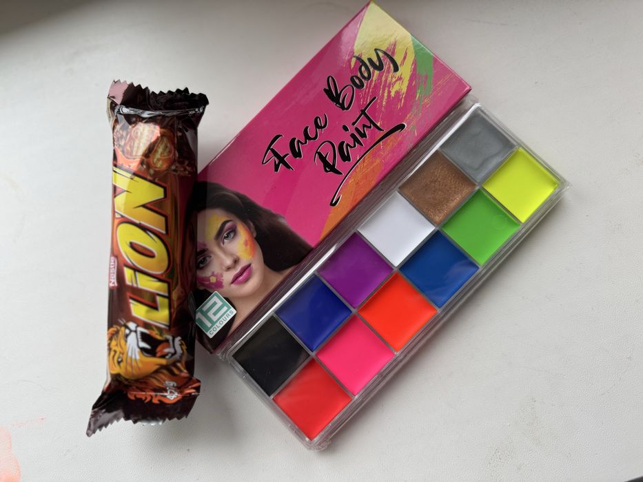 Олійні фарби.масляные краски.аквагримм.палитра для лица, тела!