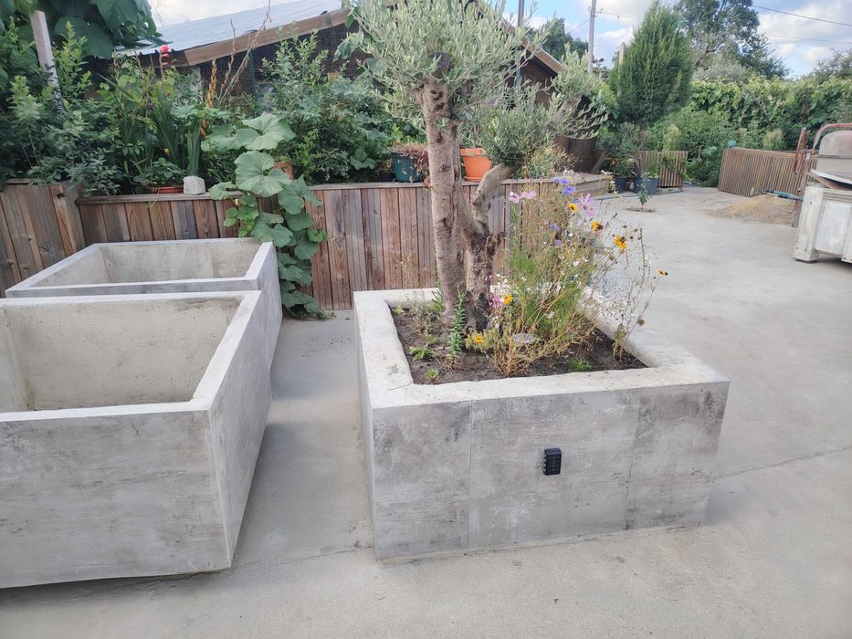 Vasos em betão 1.2 x 1. 2m