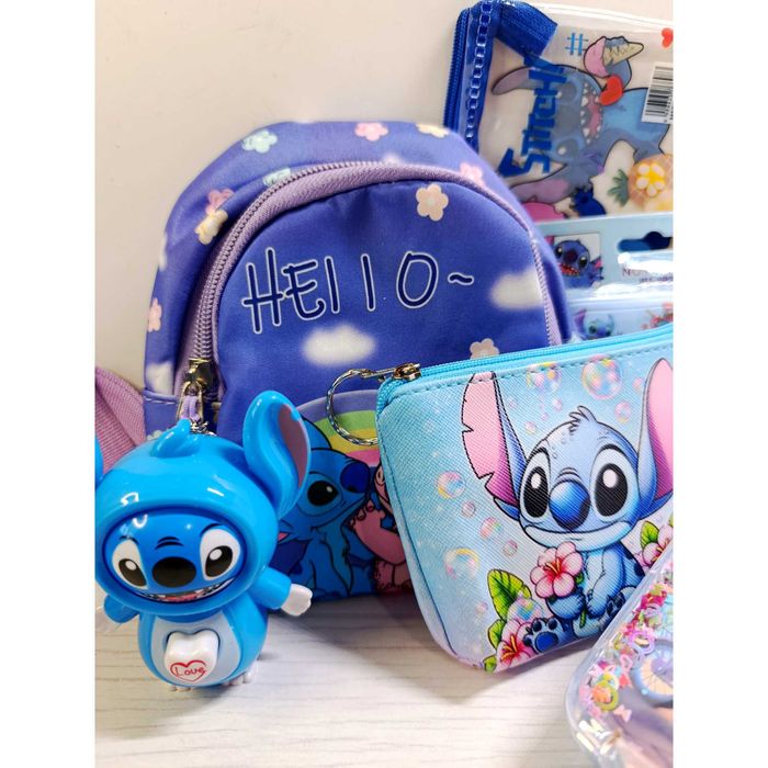 Трендовий дитячий набір Стіч, канцтовари, дитячі сумки. Пишіть.