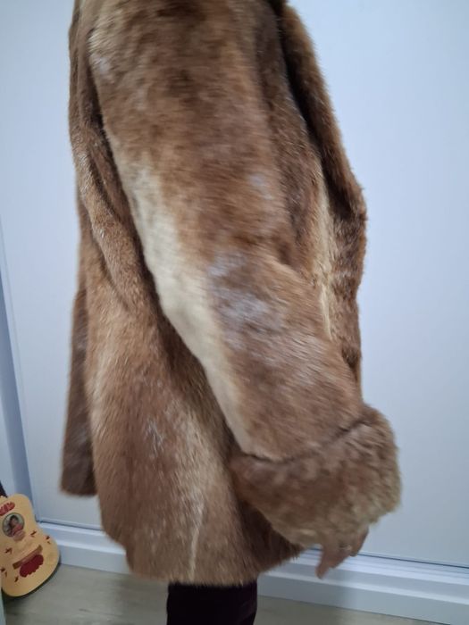 Casaco vison pele animal verdadeiro