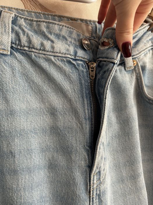 Джинси H&M, світлоблакитні, широкі, висока посадка