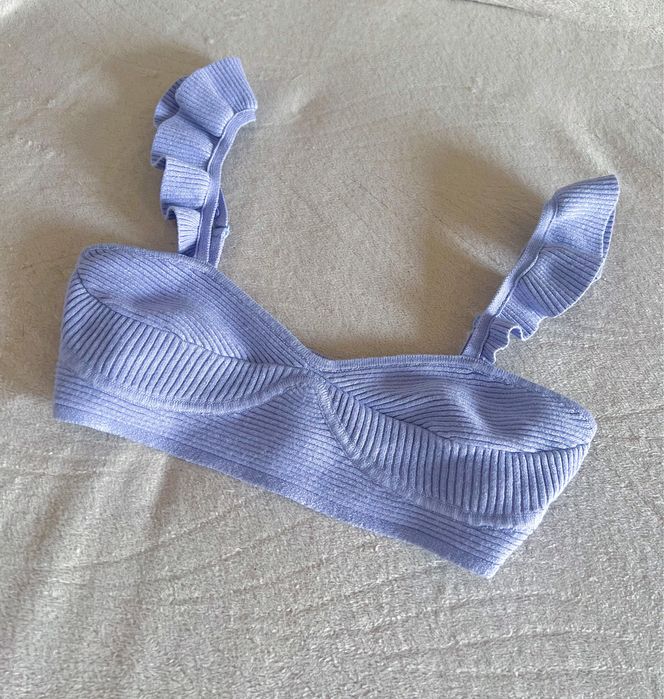 Top bershka falbankowy wróżka