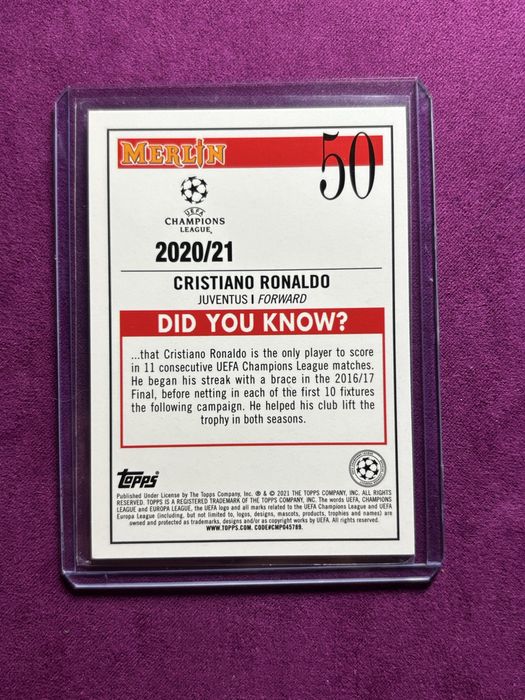 Cristiano Ronaldo Topps merlin 2021