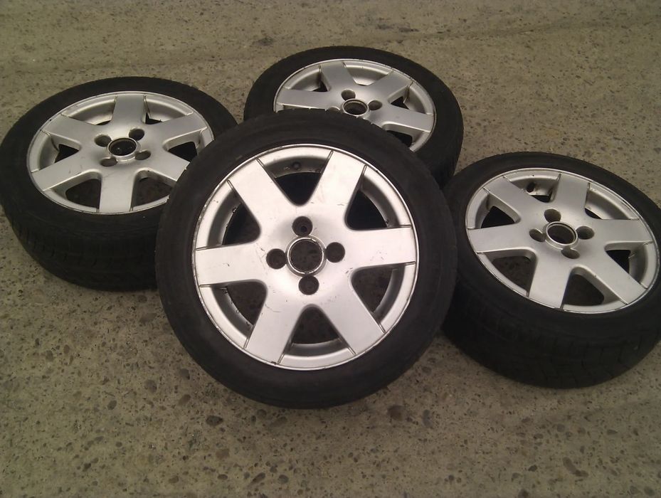 14” - ALU felgi - 4x100 r14 cali - Aluminiowe : Toyota Aygo Yaris Corolla Kia Picanto Suzuki Swift Hyundai i20 , i10 , VW polo golf , Seat , Opel - stan: BDB + GWARANCJA !! + możliwy  MONTAŻ !!