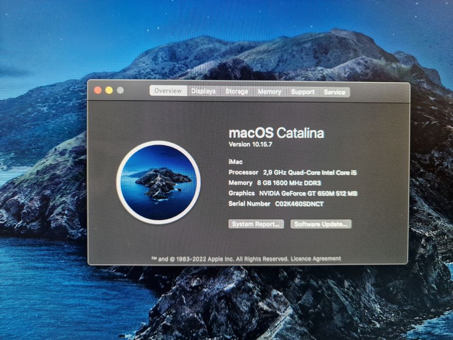 iMac 21.5'' Late 2012 /i5/ SSD 480GB