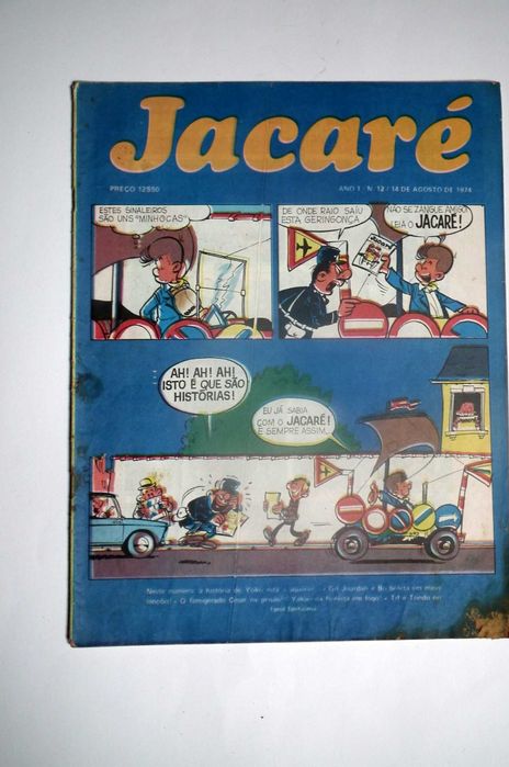 Revistas BD Jacaré, Ano I, 1974. N.ºs 5 a 12, 14 e 15. Envio grátis.