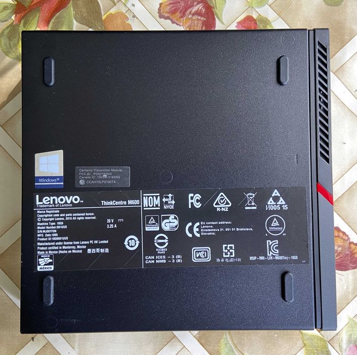 Lenovo ThinkCentre M600 Tiny — Pentium J3710 4GB SSD 128GB M.2 WiFi+BT — Гарантія ФОП