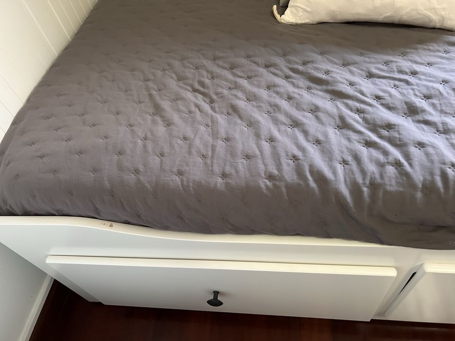 Cama individual/dupla com 3 gavetas
