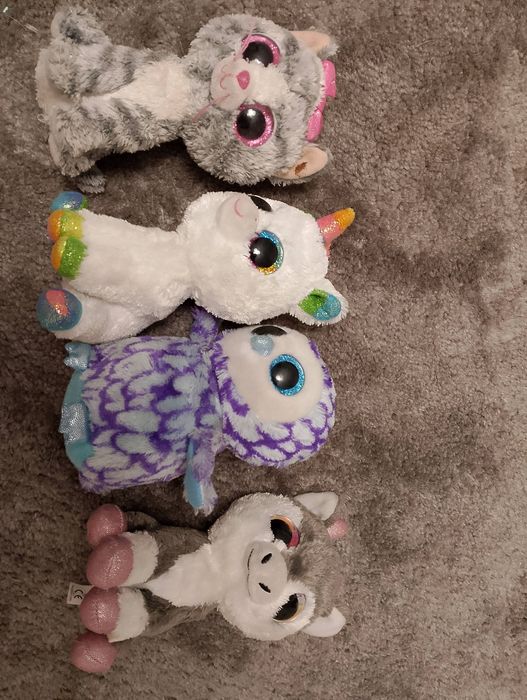 Maskotka Sowa, jelonek, jesnorożec i kotek