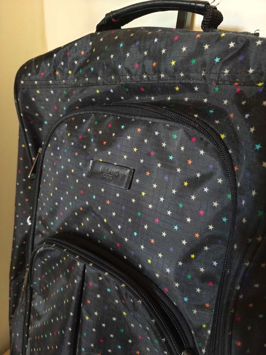 Mala MISAKO de Viagem de Cabine / Trolley de Tecido Preto