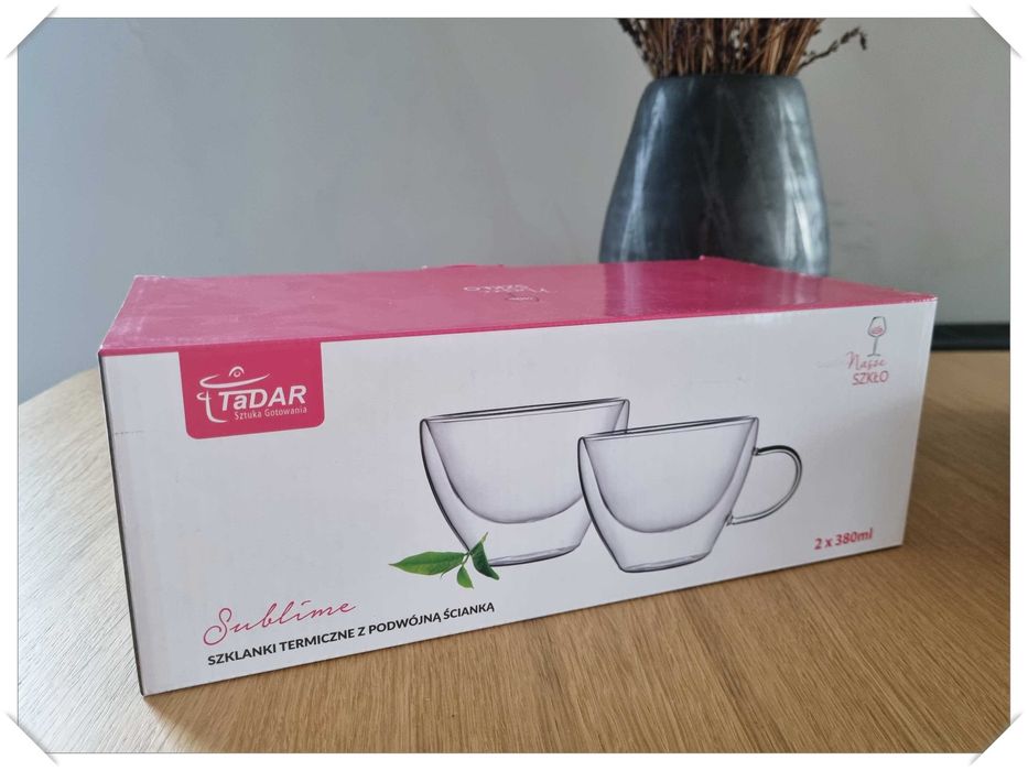 Szklanki/filiżanki termiczne do kawy 380 ml 2 szt. NOWE