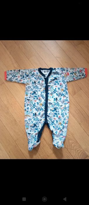 Petit bateau body pajac śpiochy r.67