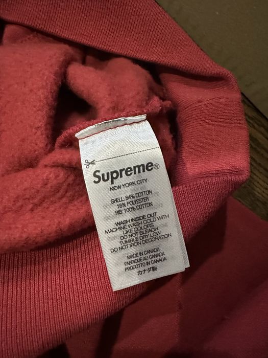 Supreme Shop Flag Half Zip Pullover (Red/Tokyo)