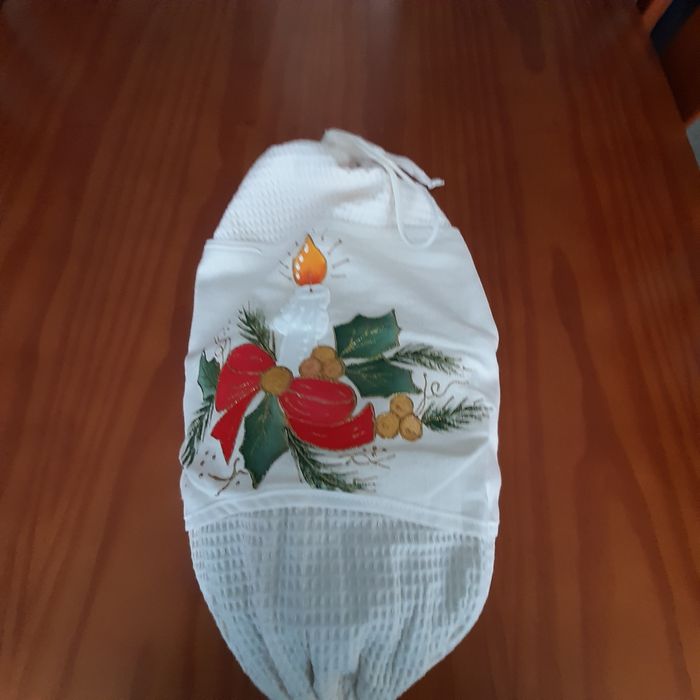 Pega e puxa saco pintado à mão