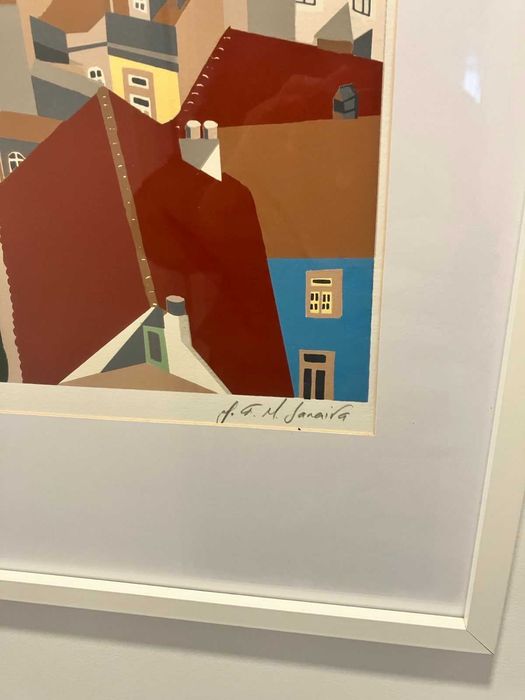 Serigrafia cidade Lisboa de J. G. Molina Saraiva