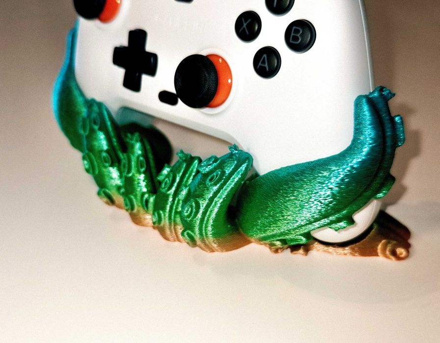 Stojak na Gamepada Xbox - Macki Ośmiornicy - Druk 3D Metaliczny