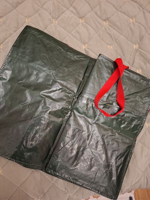 Большая вместительная сумка для хранения ёлки с молнией