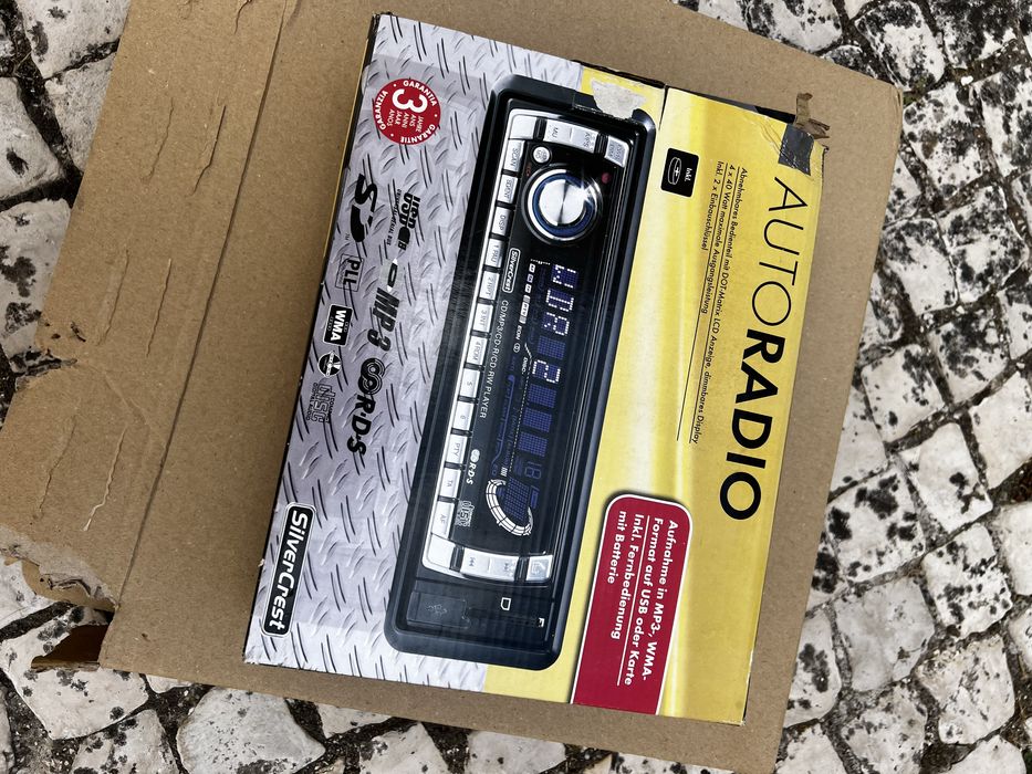 Auto-rádio SilverCrest CD/MP3 USB SD – Novo, nunca usado
