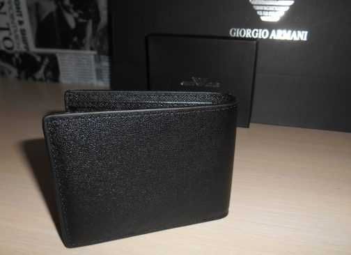 portfel MĘSKI EMPORIO ARMANI  , skóra, Włochy nowe 9915-1-1