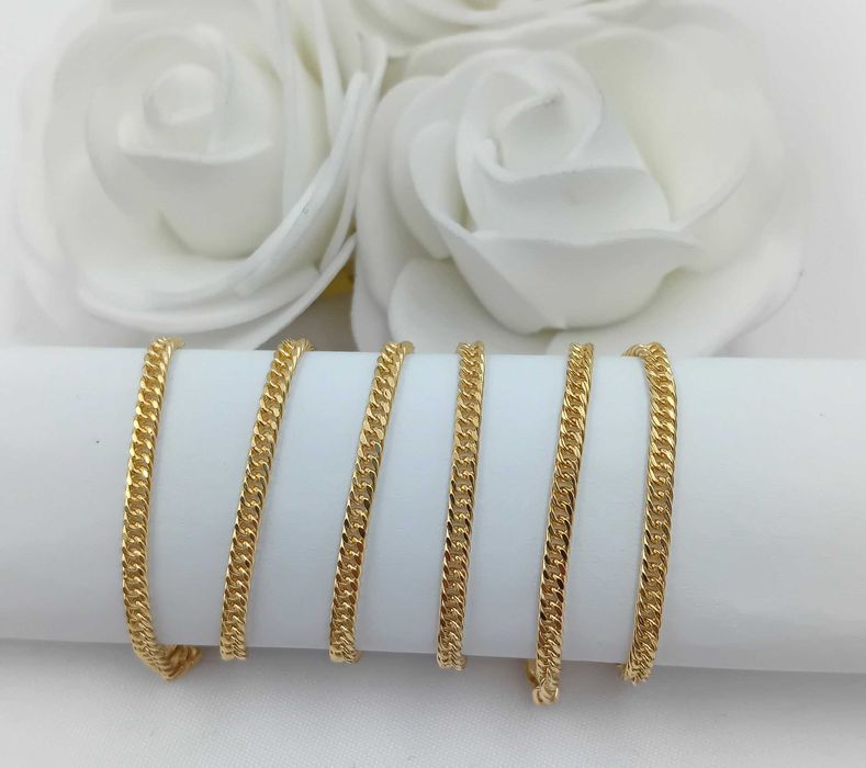 Złoty łańcuszek 51 cm próba 585 NOWY Piękny SPLOT / Fajne Okazje