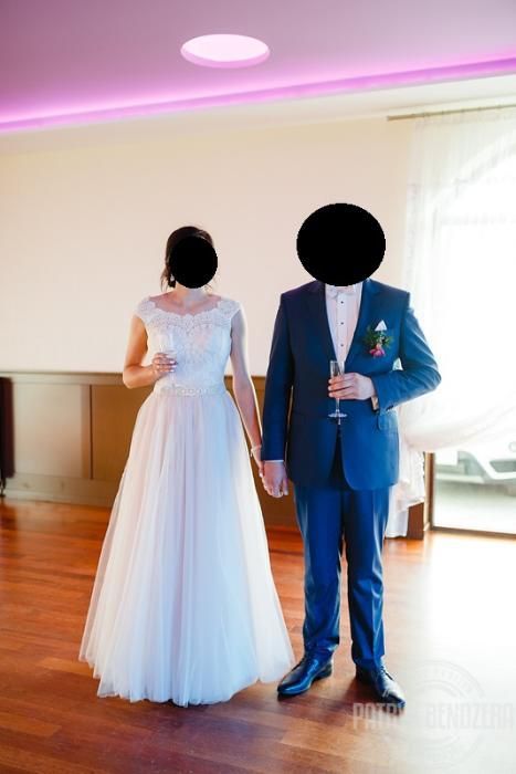 Suknia ślubna PUDROWY RÓŻ