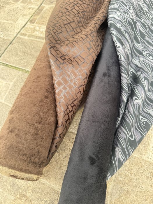 Ткань / опт / замш на меху двухсторонний - от 3 м