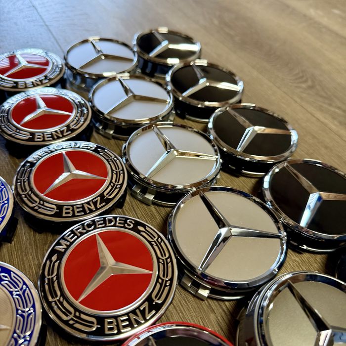 Ковпачки 75 мм. для дисків Mercedes-Benz центральні заглушки