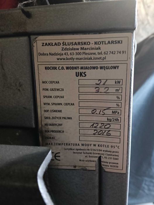 Kocioł miałowo-węglowy