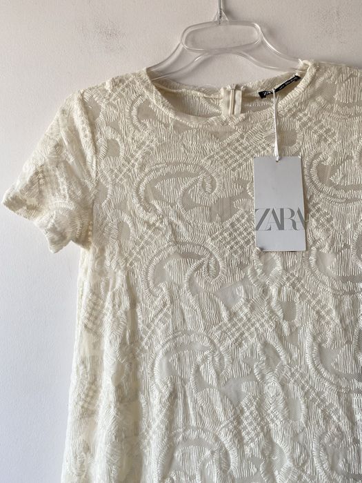 Zara nowa sukienka wyszywana haftowana boho falbana