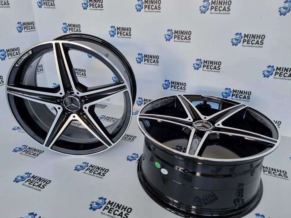 Jantes Mercedes (W205) AMG em 18 Preto Polido