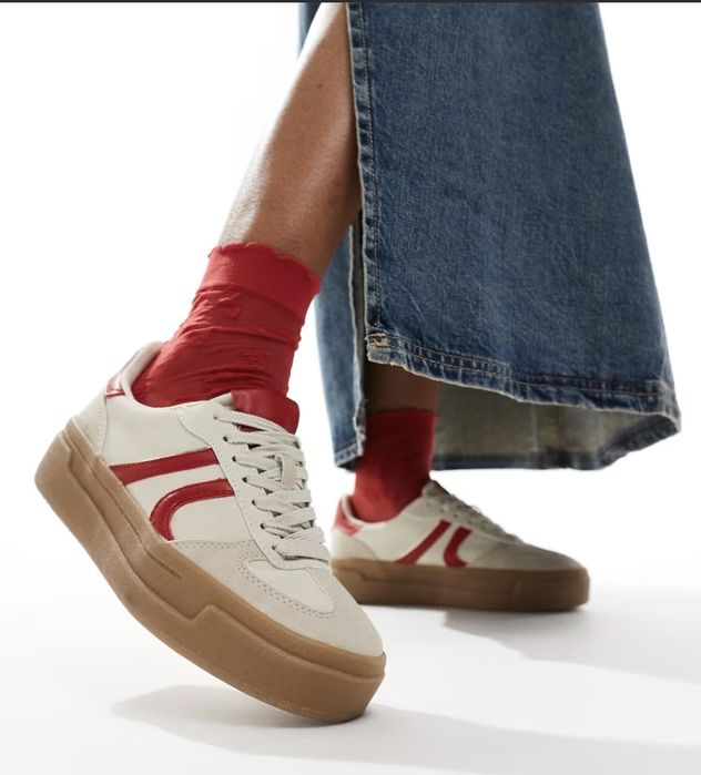 Sneakersy damskie na platformie gruba podeszwa stradivarius  39