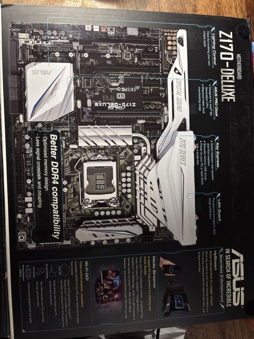 ASUS Z170 DELUXE + Intel i7-7700K idealny stan