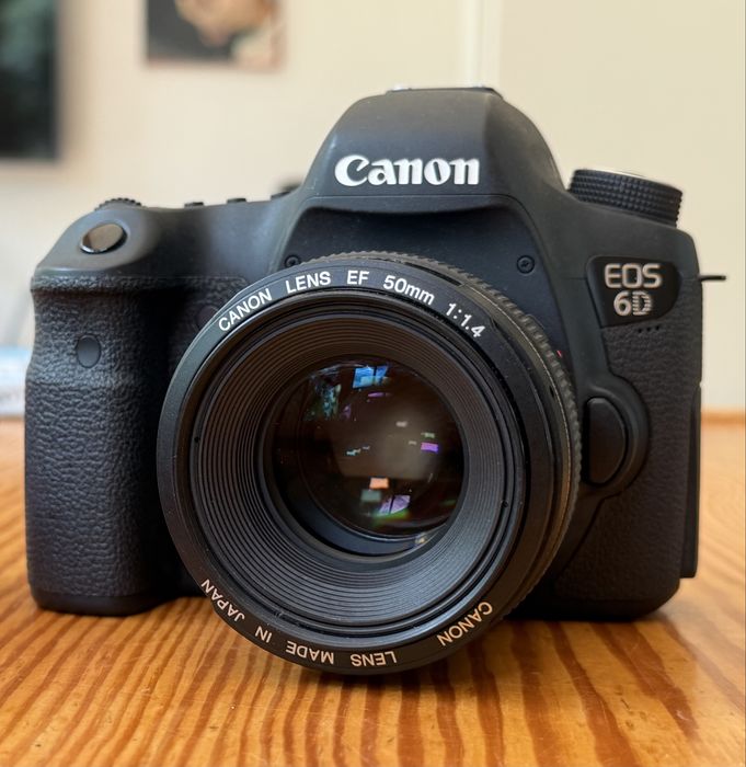 Canon EOS 6D z obiektywem, ładowarką, bateriami niski przebieg
