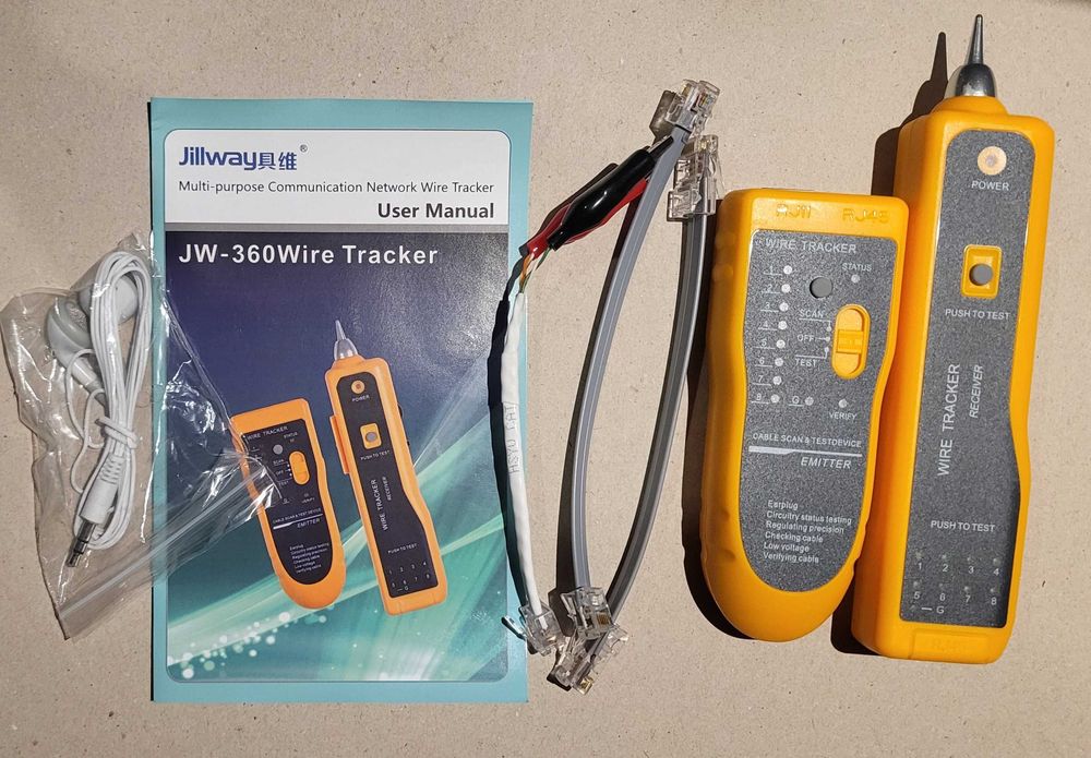 Tester kabla sieciowego LAN , Szukacz par przewodów & tester okablowan