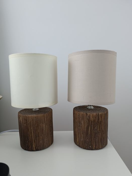 Dwie lampy stołowe / komplet