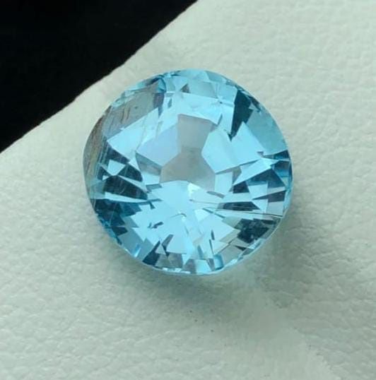 Topázio Azul Natural 6,55ct - Lapidação Fantasia (Brilho de Luxo)