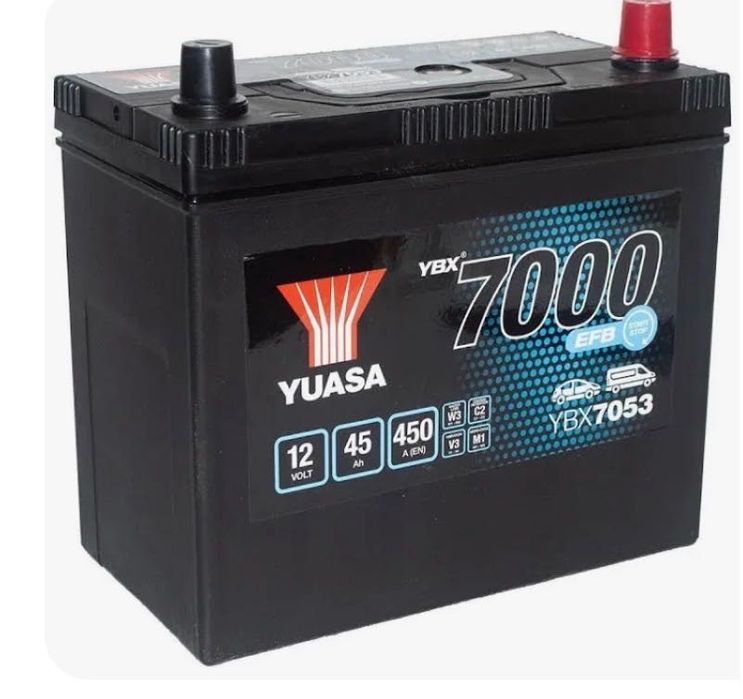 Bateria de partida YUASA YBX7053 (nova sem uso)